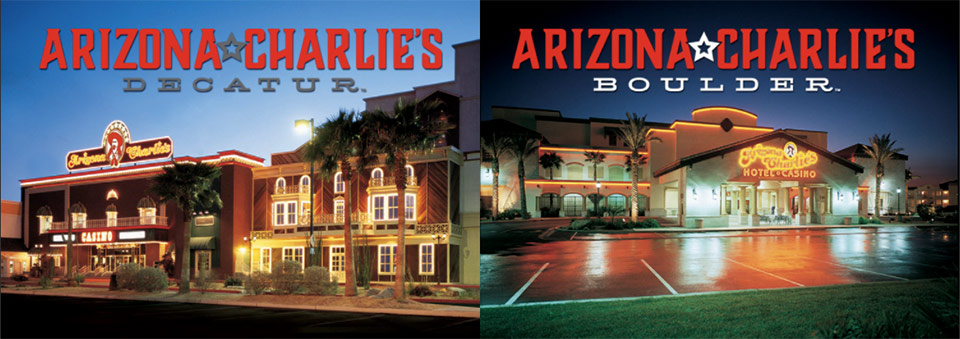 Collage featuring the exterior of four casinos