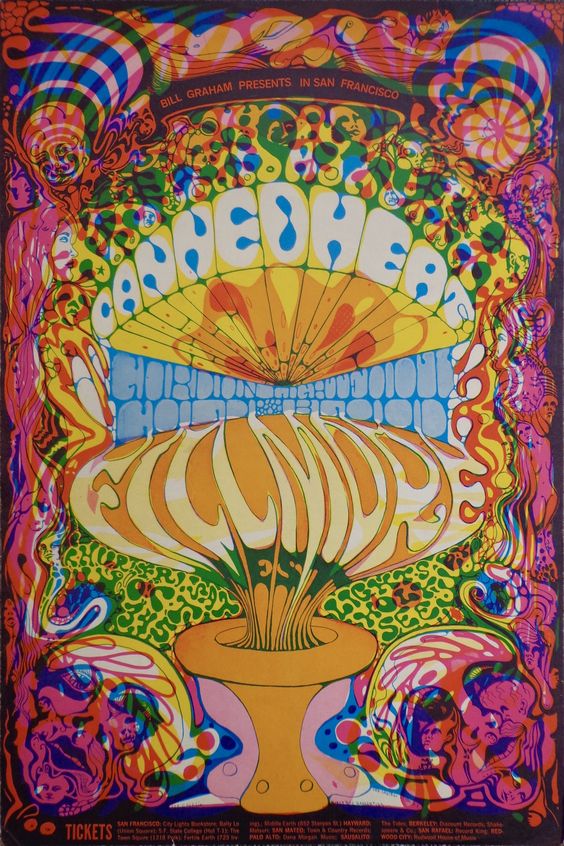 Canned Heat concert poster 1968