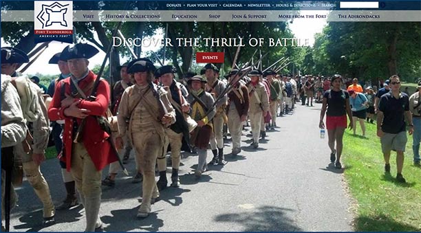 Fort Ticonderoga homepage