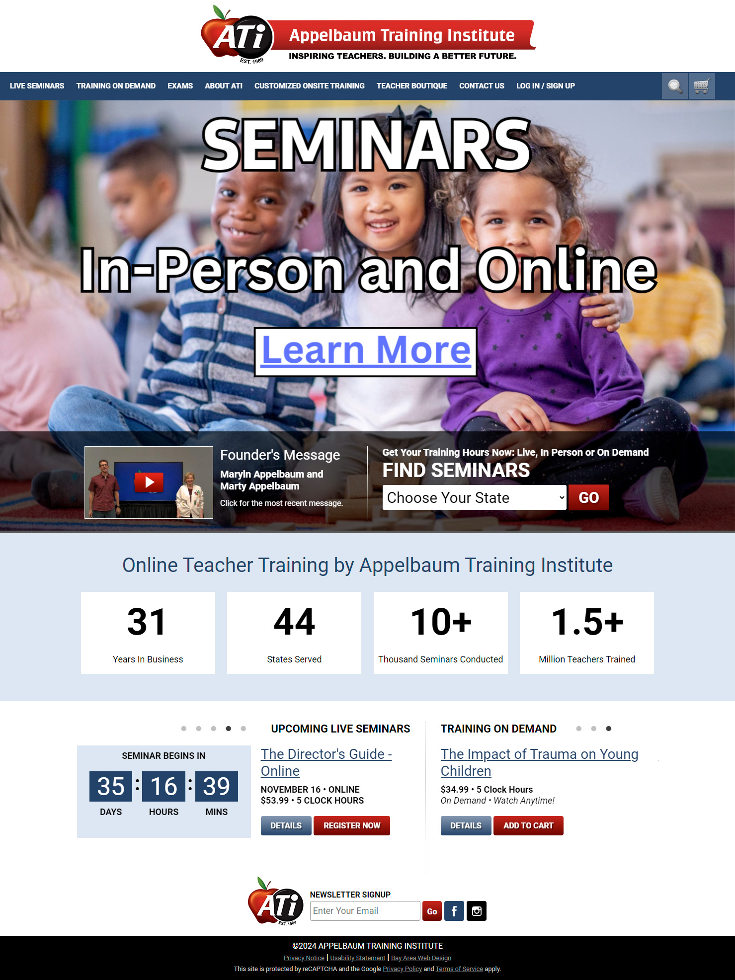 ATISeminars.org website image