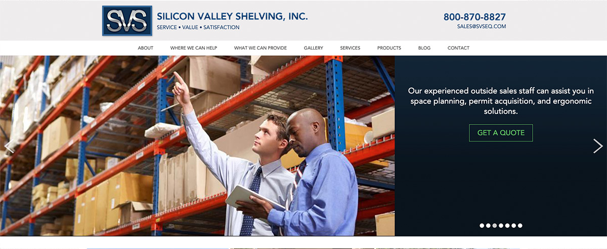 Image for post about Silicon Valley Shelving: Website Redesign