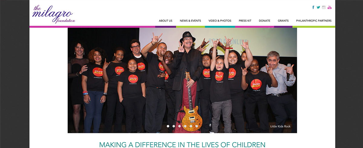 Image for post about Milagro Foundation: Website Redesign