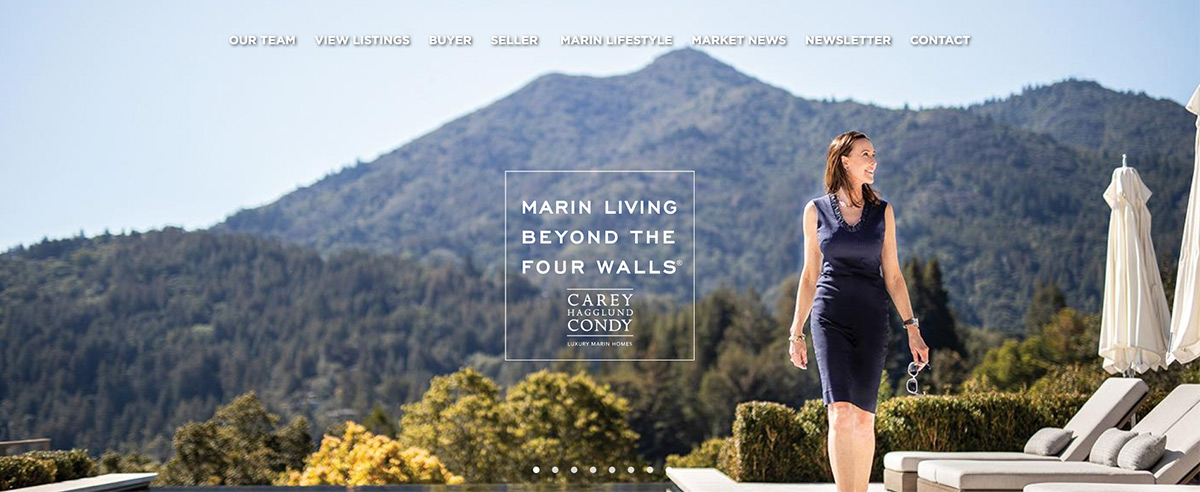 Screenshot of Carey Condy's website