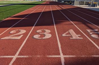 Numbers on a track